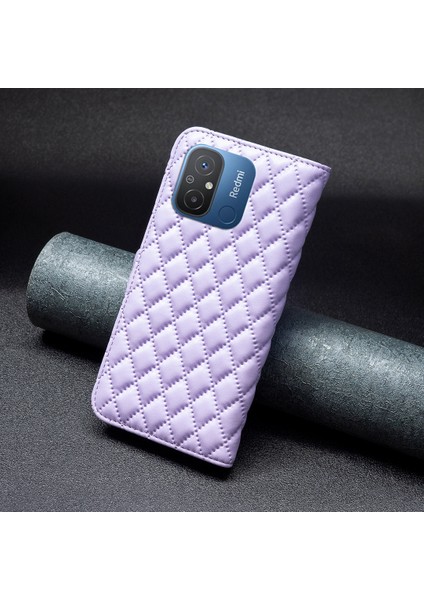 Xiaomi Redmi Için 12C 4g Baskılı Pu Deri Telefon Cüzdan Kılıfı Stand Koruma Kapak Morası (Yurt Dışından) indirimleri