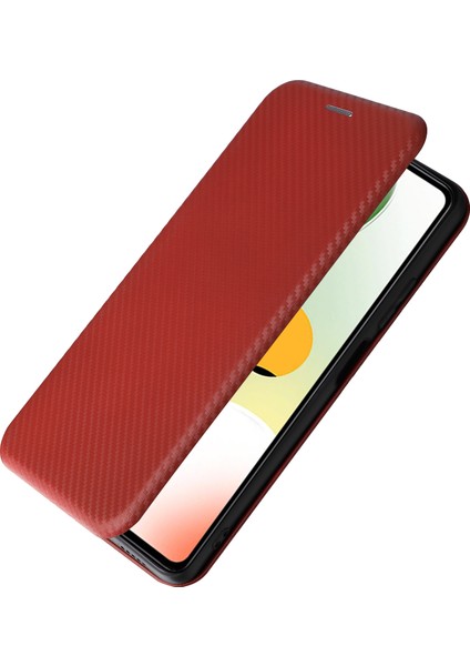 Xiaomi Redmi Için Note 12 Pro Speed ​​5g/note 12 Pro 5g/poco X5 Pro 5g Telefon Kılıfı Pu Deri Karbon Fiber Doku Stand Kartı Yuvası Telefon Kapak-Kırmızı (Yurt Dışından) indirimleri