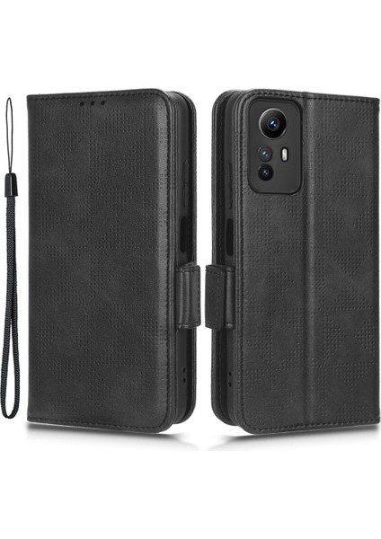 Xiaomi Için Redmi Note 12S 4g Pu Deri Cüzdan Telefon Kılıfı Baskılı Üçgen Katlama Stand Kapağı Black (Yurt Dışından) fiyatları