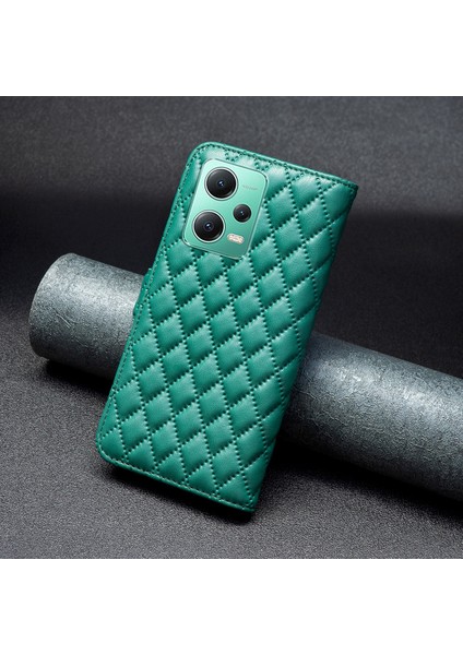 Xiaomi Redmi Için Cüzdan Telefon Kılıfı Not 12 5g (Global)/(Hindistan)/(Çin)/poco X5 5g Flip Folio Deri Kapak Standı Telefon Vaka Yeşili (Yurt Dışından) indirimleri