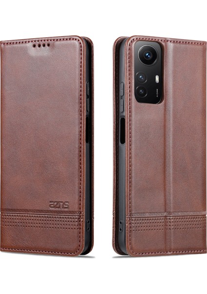 Xiaomi Redmi Için Note 12S 4g Görüntüleme Standı Pu Deri Cüzdan Kılıfı Flip Folio Telefon Kapak Kavurdu (Yurt Dışından)