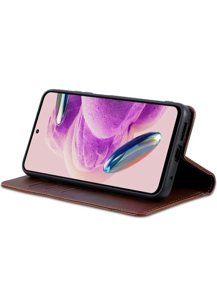 Xiaomi Redmi Için Note 12S 4g Görüntüleme Standı Pu Deri Cüzdan Kılıfı Flip Folio Telefon Kapak Kavurdu (Yurt Dışından)