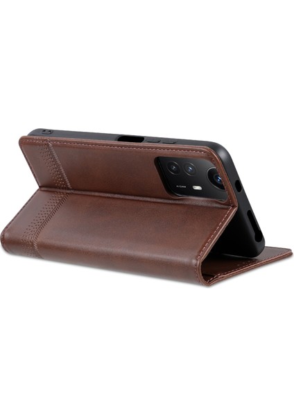 Xiaomi Redmi Için Note 12S 4g Görüntüleme Standı Pu Deri Cüzdan Kılıfı Flip Folio Telefon Kapak Kavurdu (Yurt Dışından)