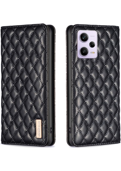 Xiaomi Redmi Için Pu Deri Kapak Not 12 Pro 5g/not 12 Pro Hız 5g/poco X5 Pro 5g Stand Telefon Kılıf Kart Tutucu Manyetik Kapatma Telefon Kapak Black (Yurt Dışından)