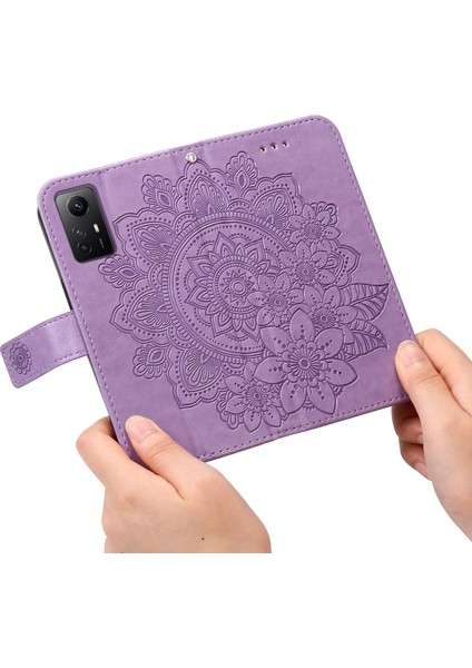Xiaomi Için Redmi Note 12S 4g Anti-Dut Pu Deri Kapak Çiçeği Baskı Telefon Standı Cüzdan Telefon Vaka Doğru (Yurt Dışından) indirimleri