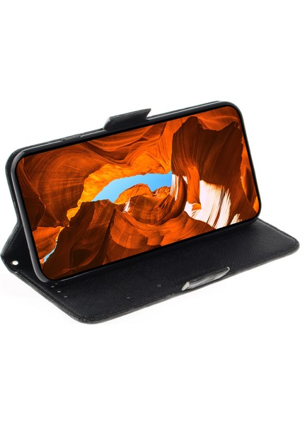 3D Desen Basılı Kılıf Xiaomi Redmi Not 12S 4g Pu Deri Stand Cüzdan Telefon Kapağı Strap-Whating Cat ile (Yurt Dışından)