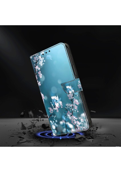 Xiaomi Redmi Için Telefon Kılıfı Not 12 5g (Çin)/(Hindistan)/(Global)/poco X5 5g, Pu Deri 3D Desen Stand Flip Cüzdan Kapak Çiçekleri (Yurt Dışından) fırsatları