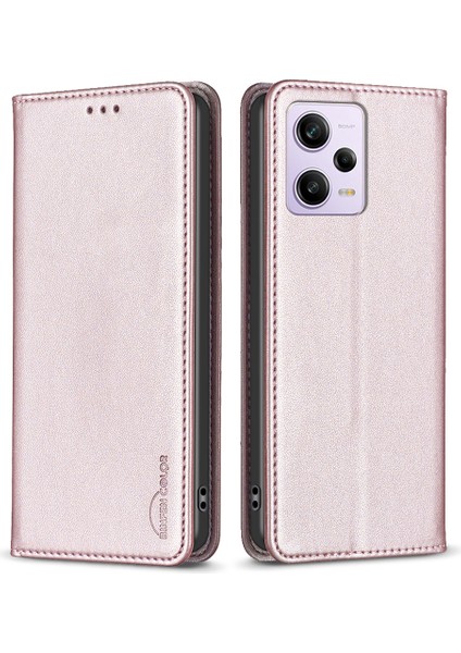 Xiaomi Redmi Için Stand Kılıfı Note 12 Pro 5g/12 Pro Speed ​​5g/poco X5 Pro 5g BF18 Deri Kart Tutucu Telefon Kapak Sol Golü (Yurt Dışından)