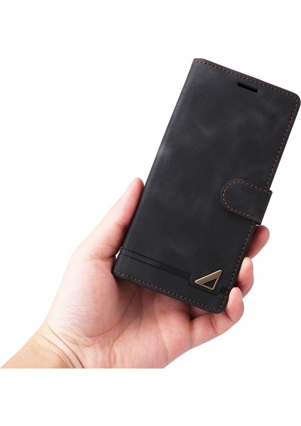 Xiaomi Redmi Için Note 12 Pro 5g/note 12 Pro Speed ​​5g/poco X5 Pro 5g Deri Cüzdan Stand Telefon Kılıfı Cilt Touch Cover-Black (Yurt Dışından)