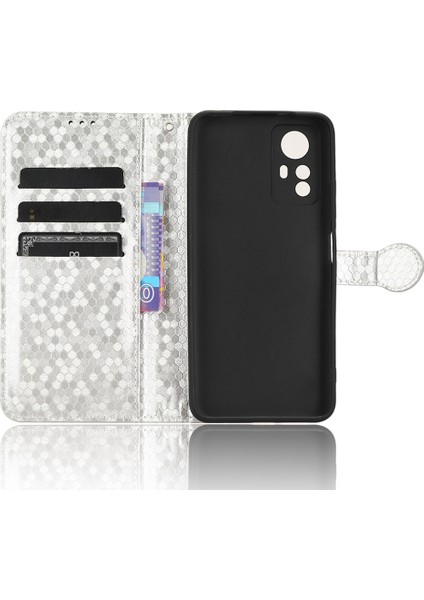 Xiaomi Için Redmi Note 12S 4g Dot Baskı Telefon Savaşı Pu Deri Deri Calet Telefon Vaka-Silver (Yurt Dışından) indirimleri