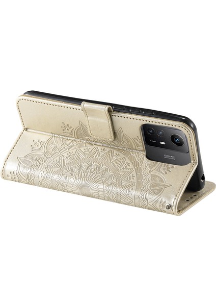 Xiaomi Için Redmi Note 12S 4g Pu Deri Cüzdan Telefon Kılıf Mandala Çiçek Baskı Anti-Drop Stand Kapağı-Sold (Yurt Dışından) fırsatları