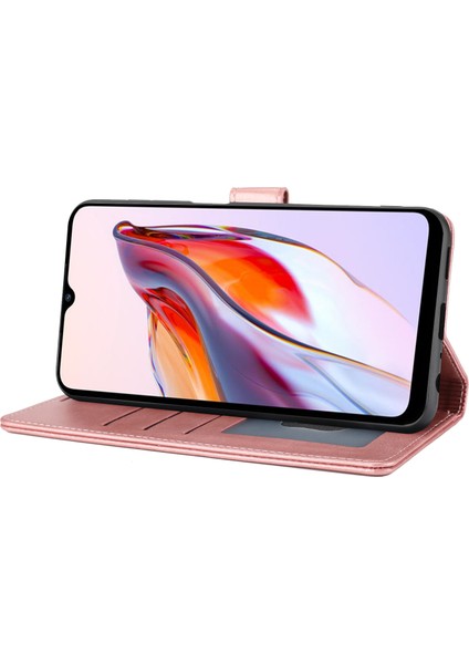 Xiaomi Redmi Için 12C 4G/11A 4g/poco C55 4g Stand Cüzdan Kapağı Yatay Hat Deri Kılıf Pembe (Yurt Dışından) fırsatları