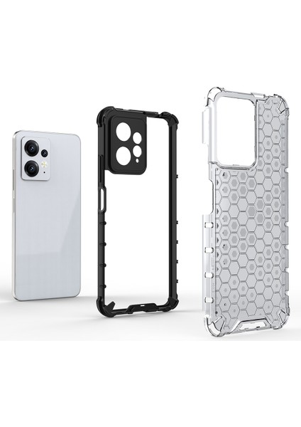 Xiaomi Için Redmi Note 12 4g Petek Doku Telefon Kılıfı Tpu+Pc Anti-Drop Akıllı Telefon Kapak Yeşil (Yurt Dışından)
