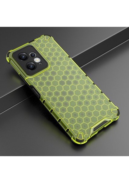 Xiaomi Için Redmi Note 12 4g Petek Doku Telefon Kılıfı Tpu+Pc Anti-Drop Akıllı Telefon Kapak Yeşil (Yurt Dışından)