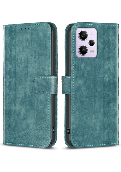Xiaomi Poco X5 Pro 5g/redmi Için Note 12 Pro 5g/12 Pro Hız 5g Telefon Deri Kılıf Desen Deseni Baskılı Stand Cüzdan Kapak Yeşili (Yurt Dışından)