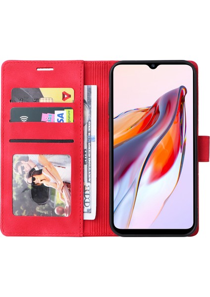 Xiaomi Için Pu Deri Flip Kapak Redmi 12C 4g Cüzdan Telefon Kılıfı Cilt Dokun (Yurt Dışından)
