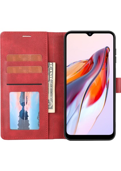 Xiaomi Redmi Için 12C 4G/11A 4g/poco C55 4g Stand Cüzdan Kapağı Yatay Hat Deri Kılıf (Yurt Dışından) modelleri