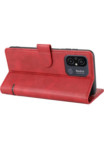 Xiaomi Redmi Için 12C 4G/11A 4g/poco C55 4g Stand Cüzdan Kapağı Yatay Hat Deri Kılıf (Yurt Dışından) indirimleri