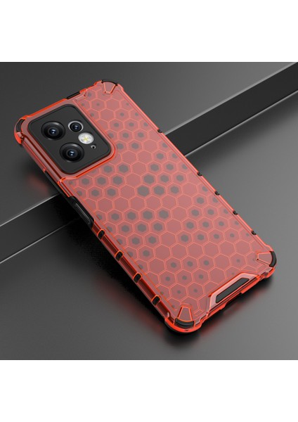 Xiaomi Için Redmi Note 12 4g Petek Doku Telefon Kılıfı Tpu+Pc Anti-Drop Akıllı Telefon Kapak-Kırmızı (Yurt Dışından) modelleri