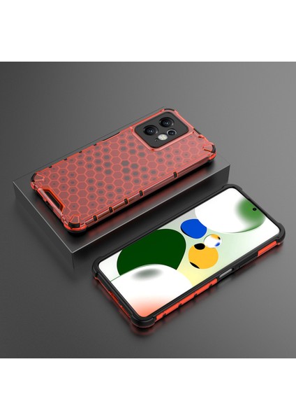 Xiaomi Için Redmi Note 12 4g Petek Doku Telefon Kılıfı Tpu+Pc Anti-Drop Akıllı Telefon Kapak-Kırmızı (Yurt Dışından) fırsatları