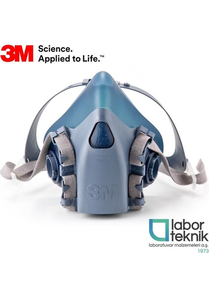 3m™ 7503 Yeniden Kullanılabilir Yarım Yüz Solunum Maskesi - (Büyük Boy - L)