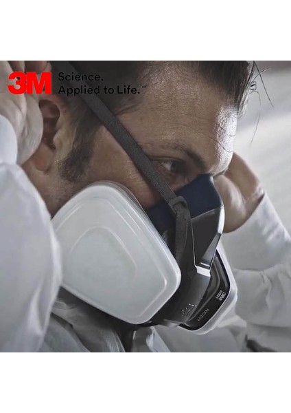 3m™ 7503 Yeniden Kullanılabilir Yarım Yüz Solunum Maskesi - (Büyük Boy - L)