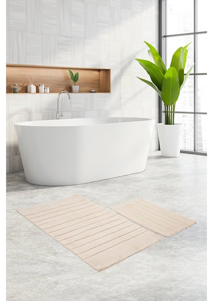 Stra 2'li Pamuk Klozet Takımı