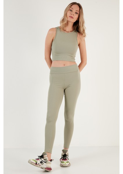 Fitilli Super Crop Örme Atlet Bayan Atlet 5865554 modelleri