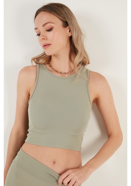 Fitilli Super Crop Örme Atlet Bayan Atlet 5865554 fırsatları