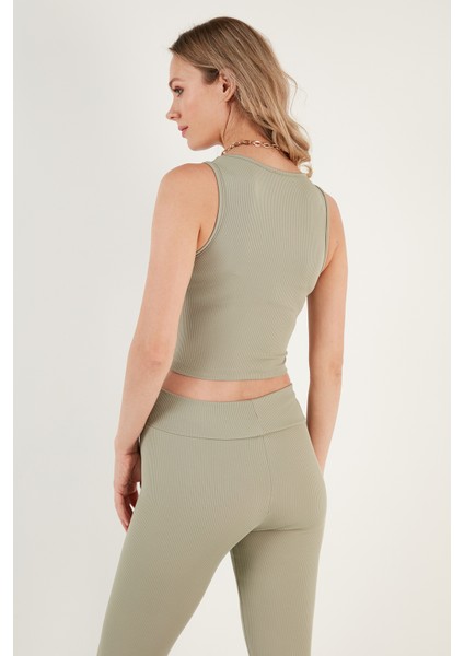 Fitilli Super Crop Örme Atlet Bayan Atlet 5865554 indirimleri