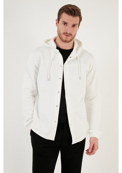 Pamuklu Regular Fit Kapüşonlu Gömlek Erkek Gömlek 5905502 fiyatları