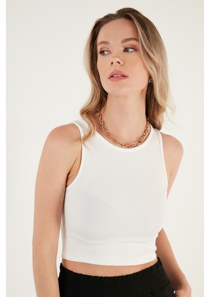 Fitilli Super Crop Örme Atlet Bayan Atlet 5865554 fiyatları