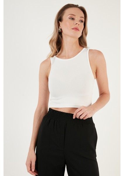 Fitilli Super Crop Örme Atlet Bayan Atlet 5865554 modelleri