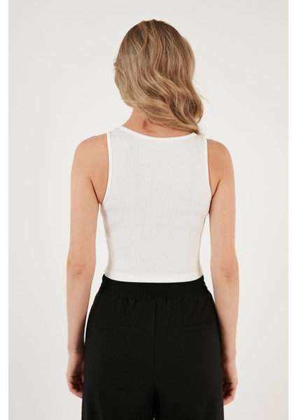 Fitilli Super Crop Örme Atlet Bayan Atlet 5865554 indirimleri