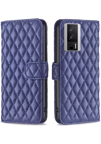 Xiaomi Poco F5 Pro 5g/redmi K60 Pro 5G/K60 5g Cüzdan Stand Telefon Kapak Mavisi (Yurt Dışından)