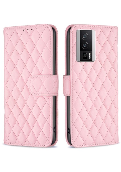 Xiaomi Poco F5 Pro 5g/redmi K60 Pro 5G/K60 5g Cüzdan Stand Telefon Kapak-Pembe (Yurt Dışından)