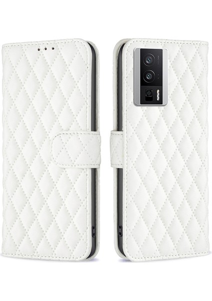 Xiaomi Poco F5 Pro 5g/redmi K60 Pro 5G/K60 5g Cüzdan Stand Telefon Kapağı-Beyaz (Yurt Dışından)