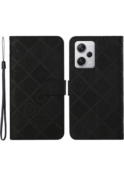 Xiaomi Redmi Için Note 12 Pro 5g/note 12 Pro Speed ​​5g/poco X5 Pro 5g Anti-Drop Deri Telefon Kapak Black (Yurt Dışından)