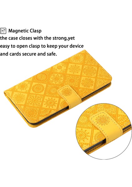 Xiaomi Redmi Için Note 12 Pro 5g/note 12 Pro Speed ​​5g/poco X5 Pro 5g Anti-Drop Deri Telefon Kapak Sarı (Yurt Dışından)