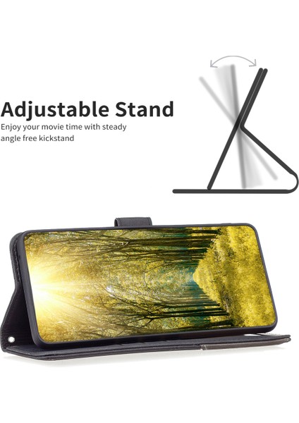 Xiaomi Için Poco X5 5g/redmi Note 12 5g (Global)/(Hindistan)/(Çin) Baskılı Telefon Kılıfı Stand Flip Deri Cüzdan Kapak Black (Yurt Dışından)