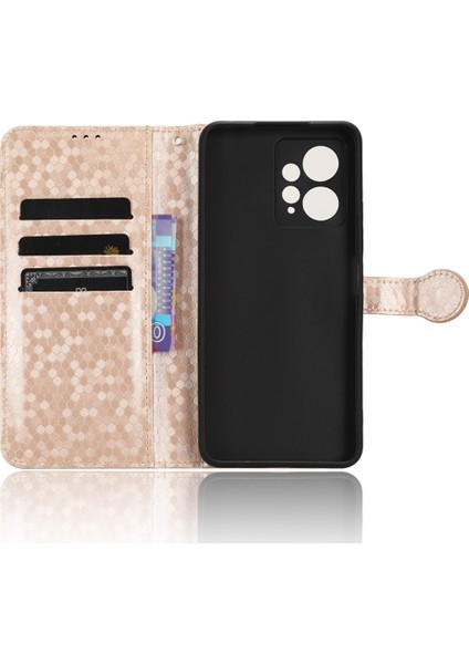 Xiaomi Için Redmi Note 12 4g Telefon Kılıfı Dot Deseni Stand Cüzdanı ile Basılmış Pu Deri Kapak (Yurt Dışından)