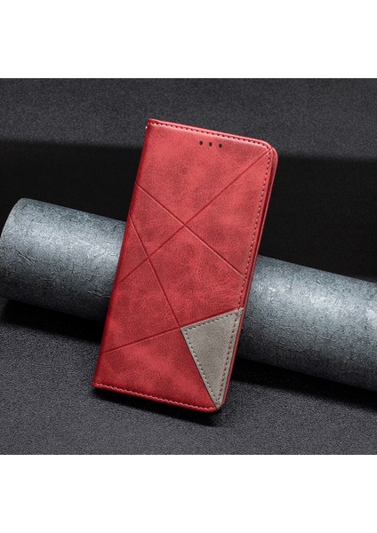 Xiaomi Poco F5 Pro 5g/redmi K60 Pro 5G/K60 5g Baskı Deseni Ekleme Tasarım Kapağı Kart Yuvaları Pu Deri+Tpu Cep Telefonu Stand Kabuk-Kırmızı (Yurt Dışından) indirimleri