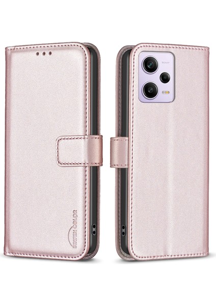 Xiaomi Redmi Için Note 12 Pro 5g/12 Pro Speed ​​5g/poco X5 Pro 5g Deri Telefon Kılıfı BF17 Stand Cüzdan Kapak Golü (Yurt Dışından)