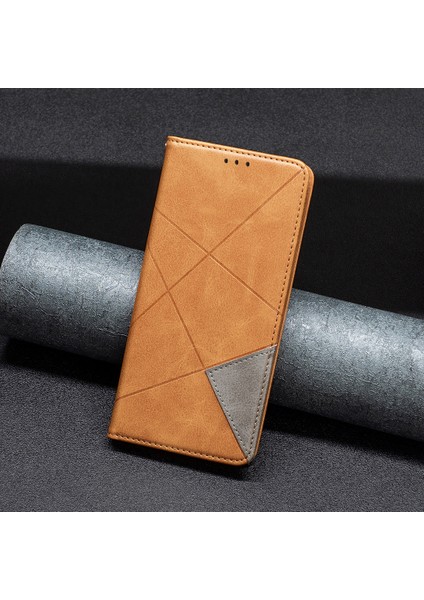 Xiaomi Için Redmi Note 12S 4g Birleştirme Stili Telefon Kılıfı Baskılı Hat Stand Kartı Tutucu Deri Derecik Sarı (Yurt Dışından)