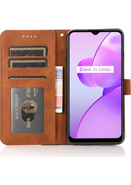 Xiaomi Için Poco X5 Pro 5g/redmi Note 12 Pro Speed ​​5g/12 Pro 5g Anti-Drop Stand Kılıfı Ekleme Pu Deri Cüzdan Telefon Kapak Black/brown (Yurt Dışından)