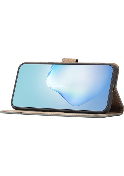 Xiaomi Redmi Için Note 12 5g (Çin)/(Hindistan)/(Global)/poco X5 5g Baskılı Çizgi Kapağı Cilt Touch Deri Telefon Kabuğu Stand-Red (Yurt Dışından)
