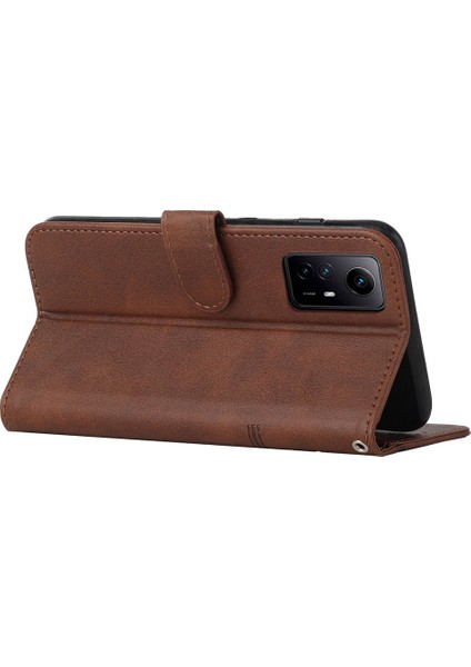 Xiaomi Için Redmi Note 12S 4g Pu Deri Telefon Kılıfı Cüzdan Stand Anti-Çizik Telefon Kapak Kahverengi (Yurt Dışından) indirimleri