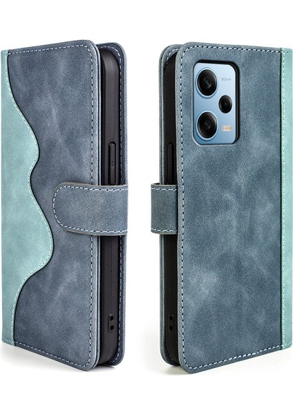 Xiaomi Redmi Için Note 12 Pro 5g/note 12 Pro Speed ​​5g/poco X5 Pro 5g Çift Renk Ekleme Cüzdan Stand Pu Deri Kapak Blue (Yurt Dışından) fiyatları