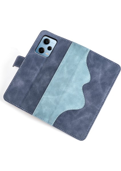 Xiaomi Redmi Için Note 12 Pro 5g/note 12 Pro Speed ​​5g/poco X5 Pro 5g Çift Renk Ekleme Cüzdan Stand Pu Deri Kapak Blue (Yurt Dışından) fırsatları