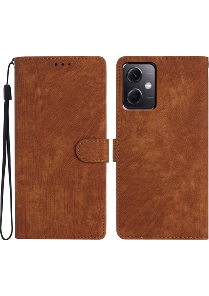 Xiaomi Redmi Için Cüzdan Telefon Kılıfı Not 12 5g (Çin)/(Hindistan)/(Global)/poco X5 5g, Pu Deri Deri Touch Stand Flip Cover-Brown (Yurt Dışından) fiyatları